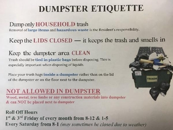 Dumpster Etiquette